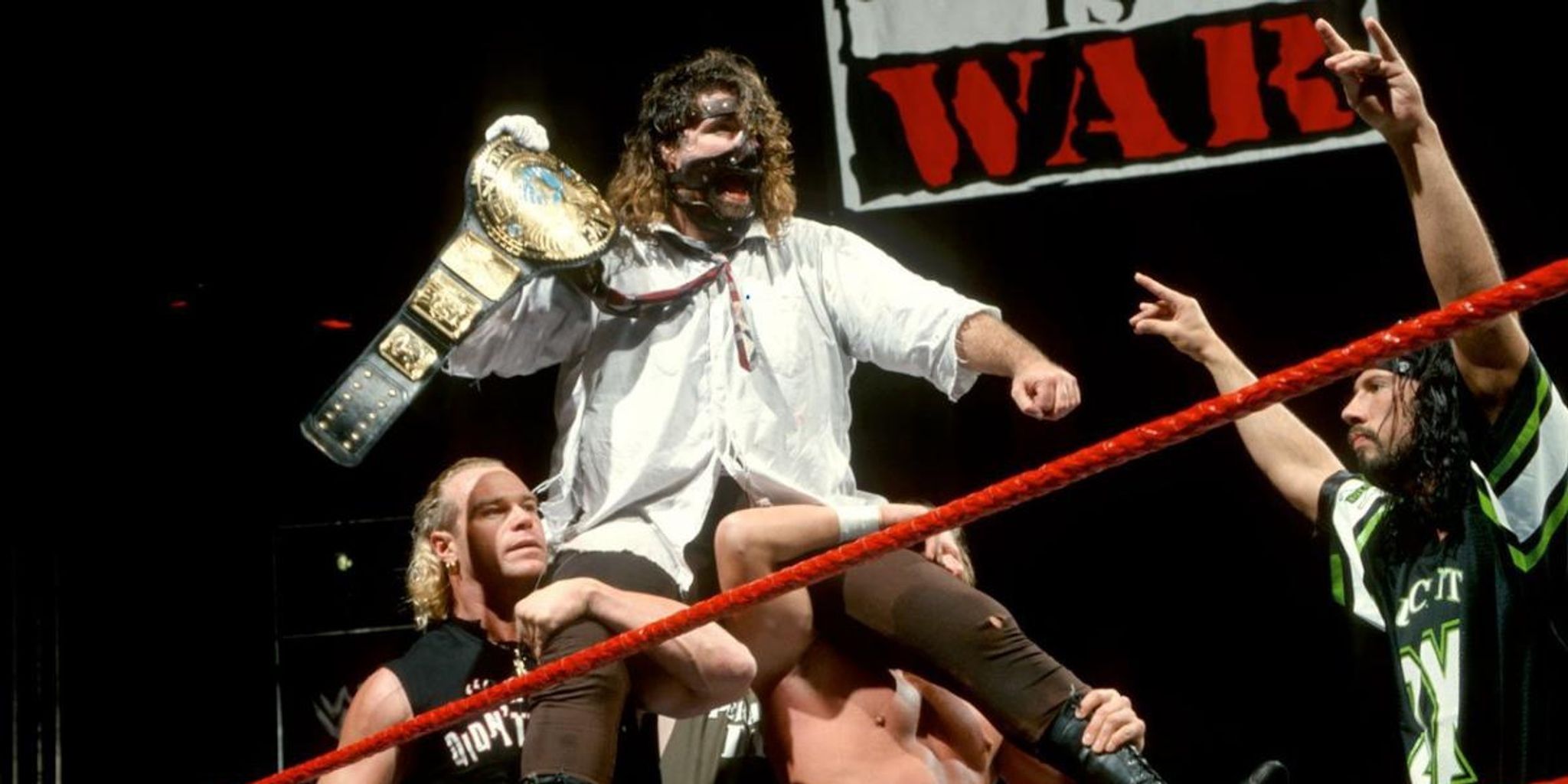 Mankind WWF Champion Raw 1999 Cropped