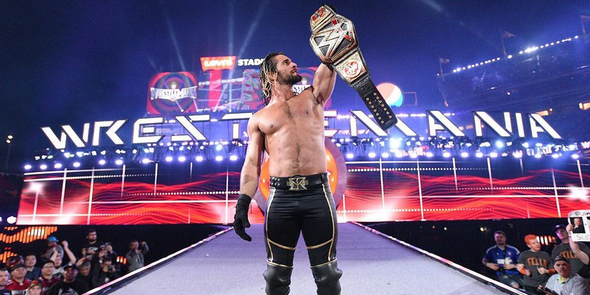 Seth Rollins WWE World Heavyweight Champion Wrestlemania 31