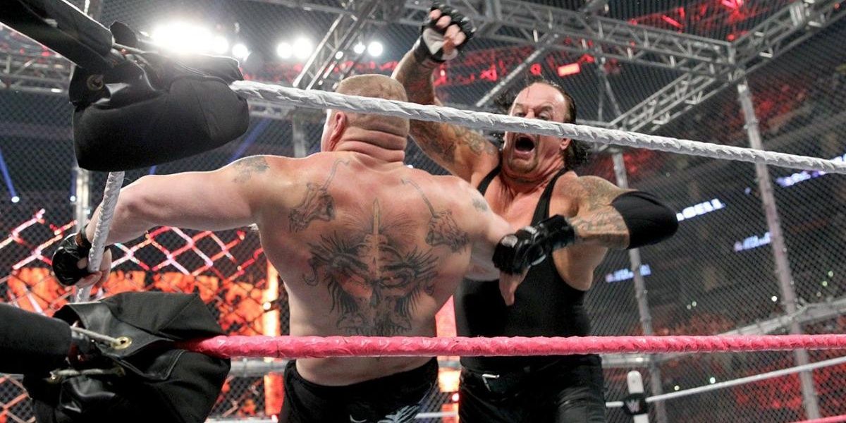 The Undertaker vs Brock Lesnar at Hell in a Cell 2015