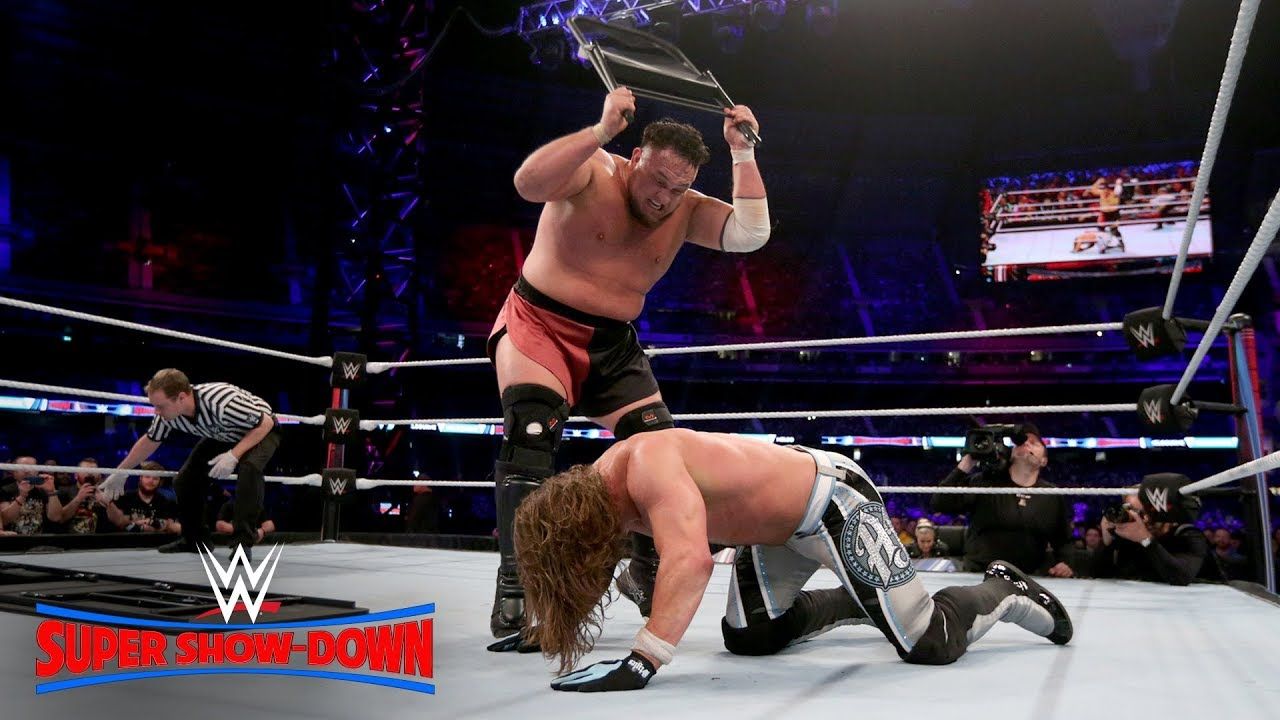 AJ Styles vs. Samoa Joe, WWE Super Show-Down, 10/6/2018