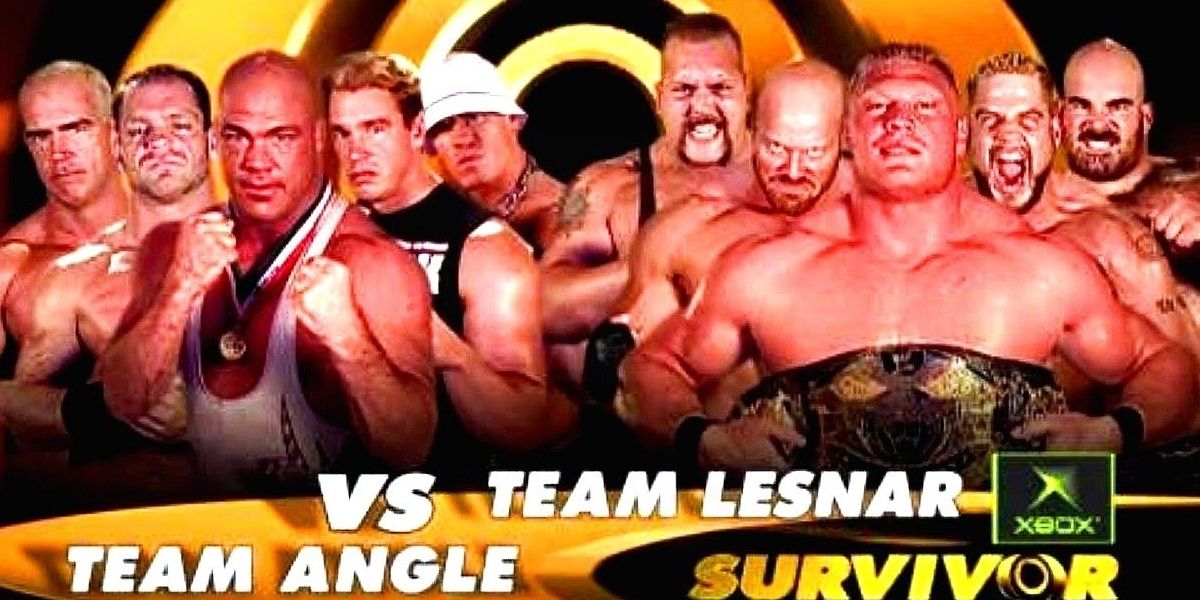 Team Angle vs Team Lesnar. Survivor Series 2003