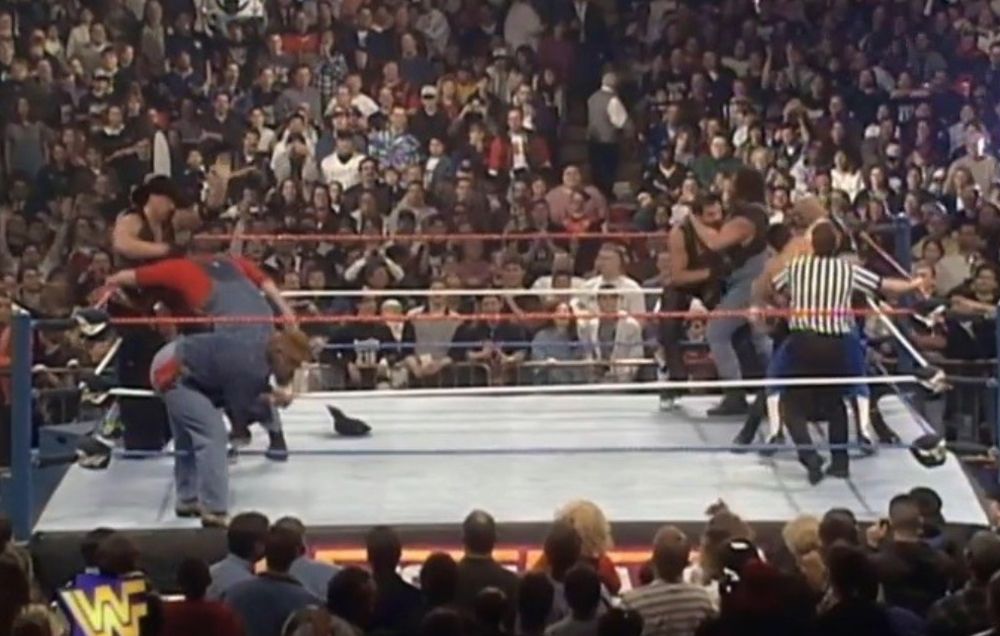Doug Furnas & Philip LaFon vs. The Godwinns vs. The Head Bangers vs. The New Blackjacks (WrestleMania 13)