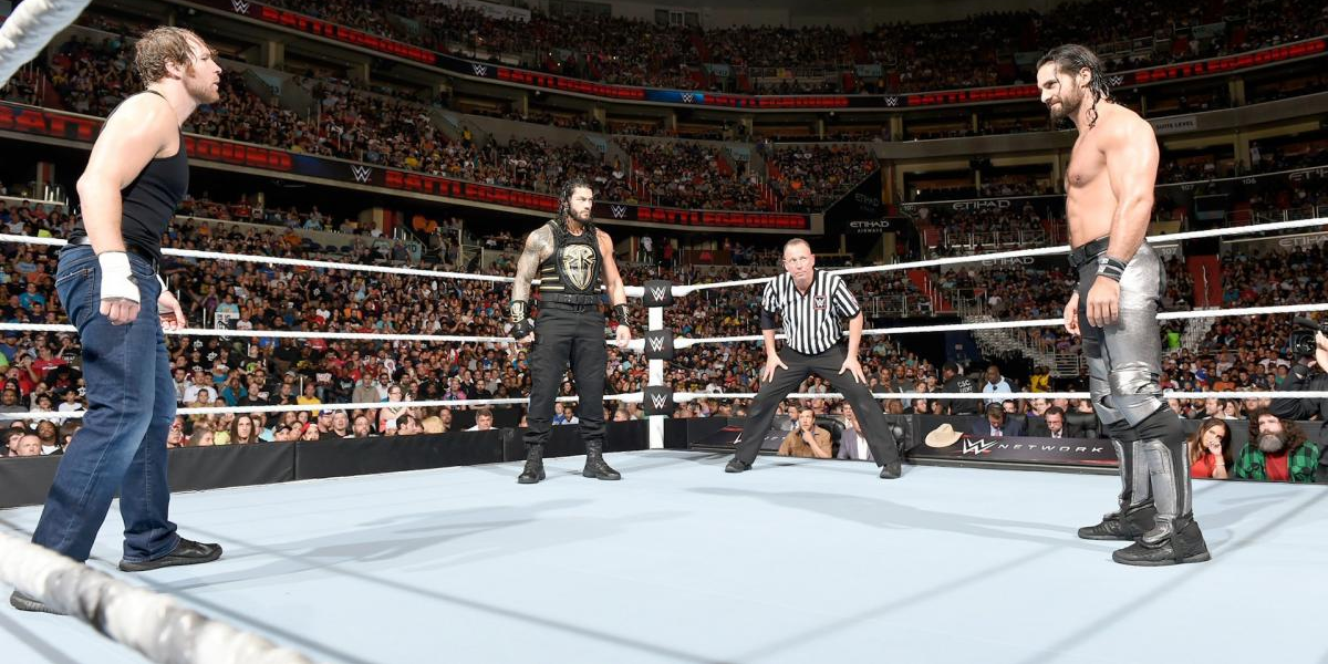 The Shield members face off