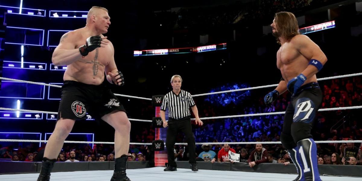 Brock Lesnar vs AJ Styles at Survivor Series 2017
