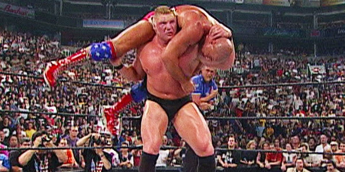 Brock Lesnar vs Kurt Angle at Summerslam 2003