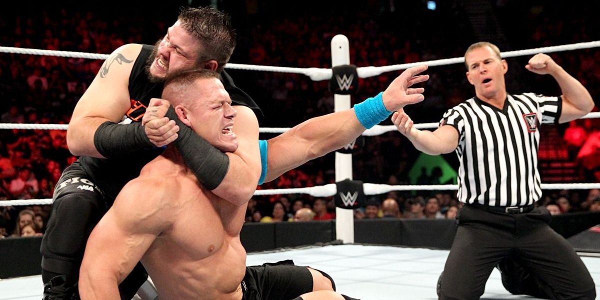 John Cena versus Kevin Owens Elimination Chamber
