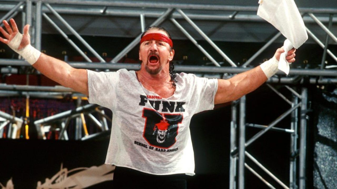 WWE Terry Funk Making His Entrance