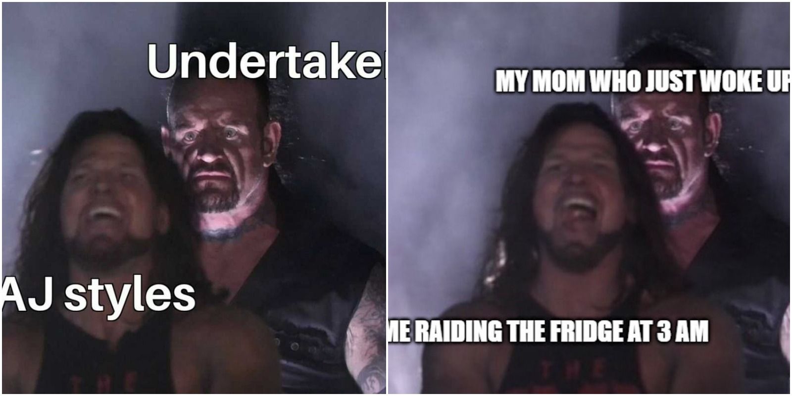 AJ Styles Undertaker Meme Template