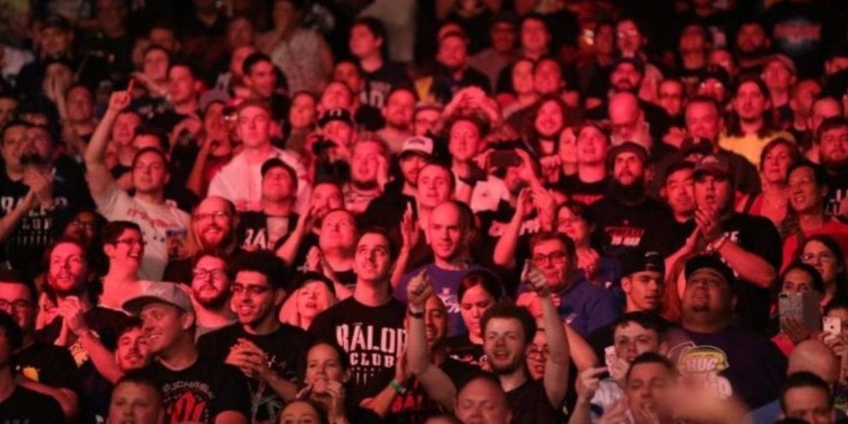 WWE live crowd