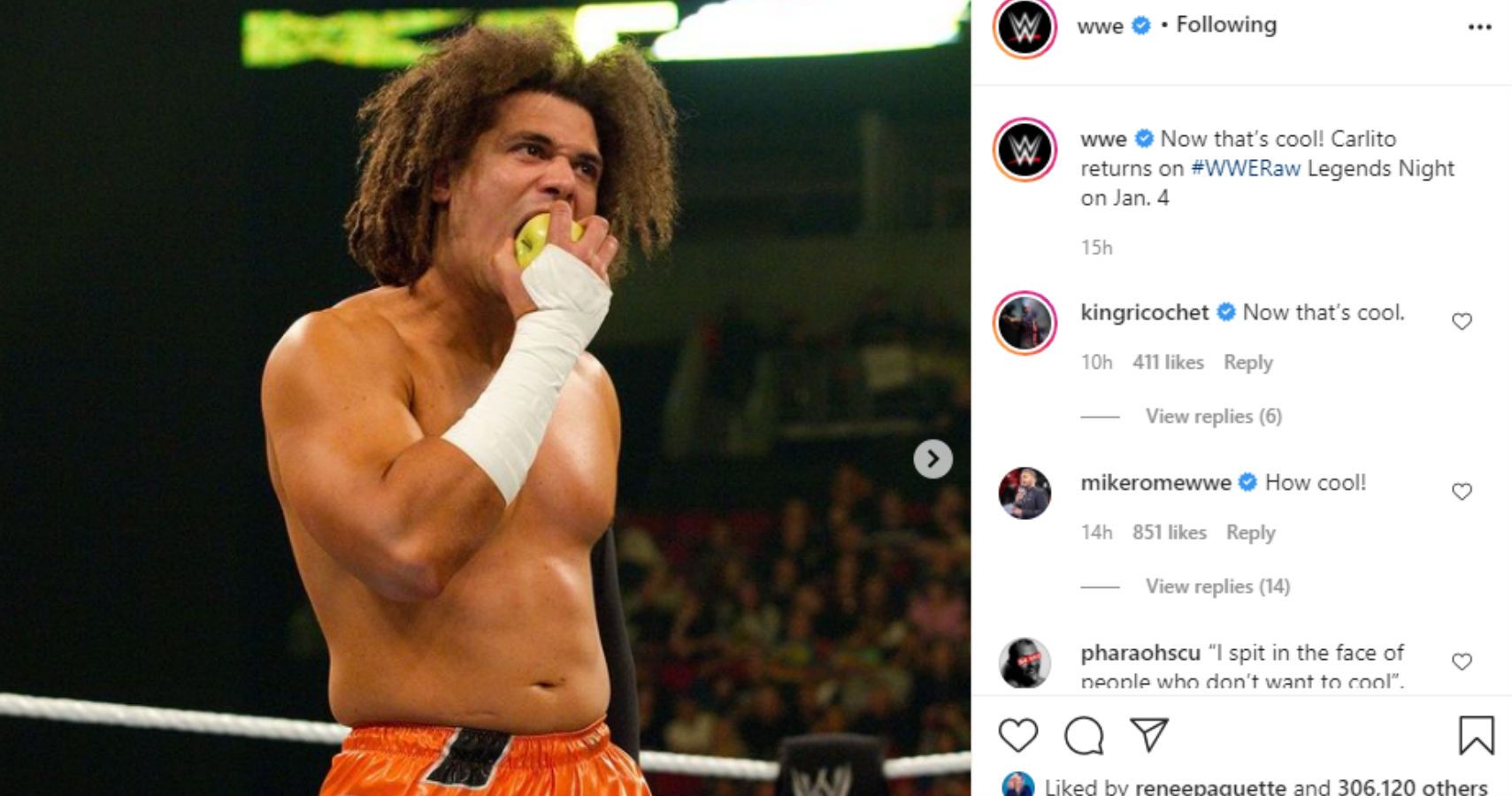 WWE Confirms The Return Of Carlito 10 Years After His Last Appearance
