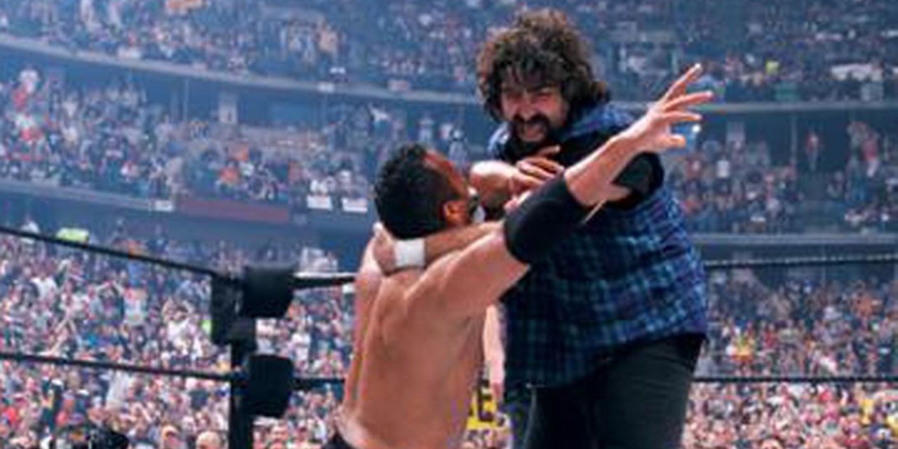 Mick Foley and The Rock