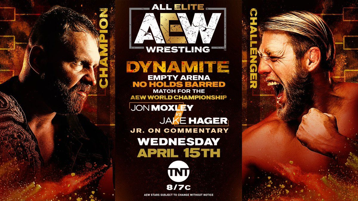 AEW Moxley Vs Hager World Title Match Poster