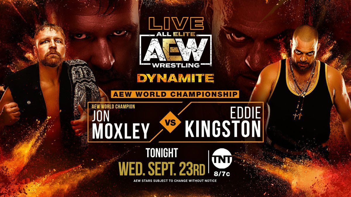 AEW Moxley Vs Eddie Kingston World Title Match Poster
