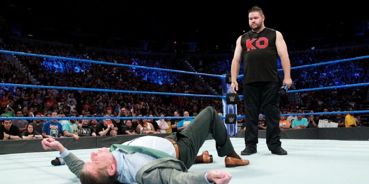 Kevin Owens attacks Vince McMahon