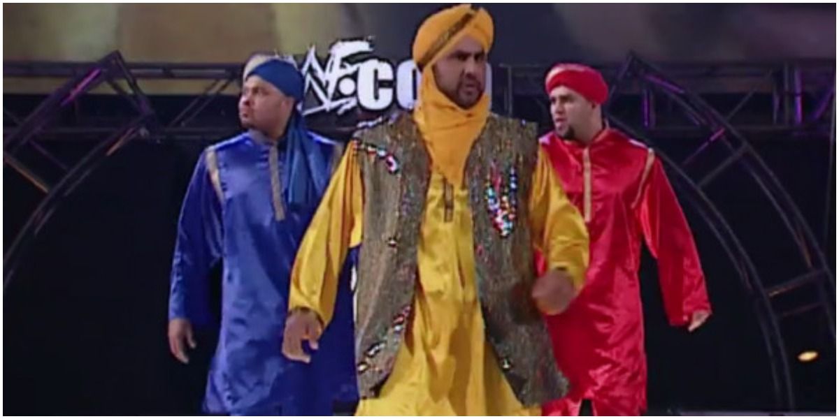 WWE Tiger Ali Singh and Lo Down Making Their Entrance