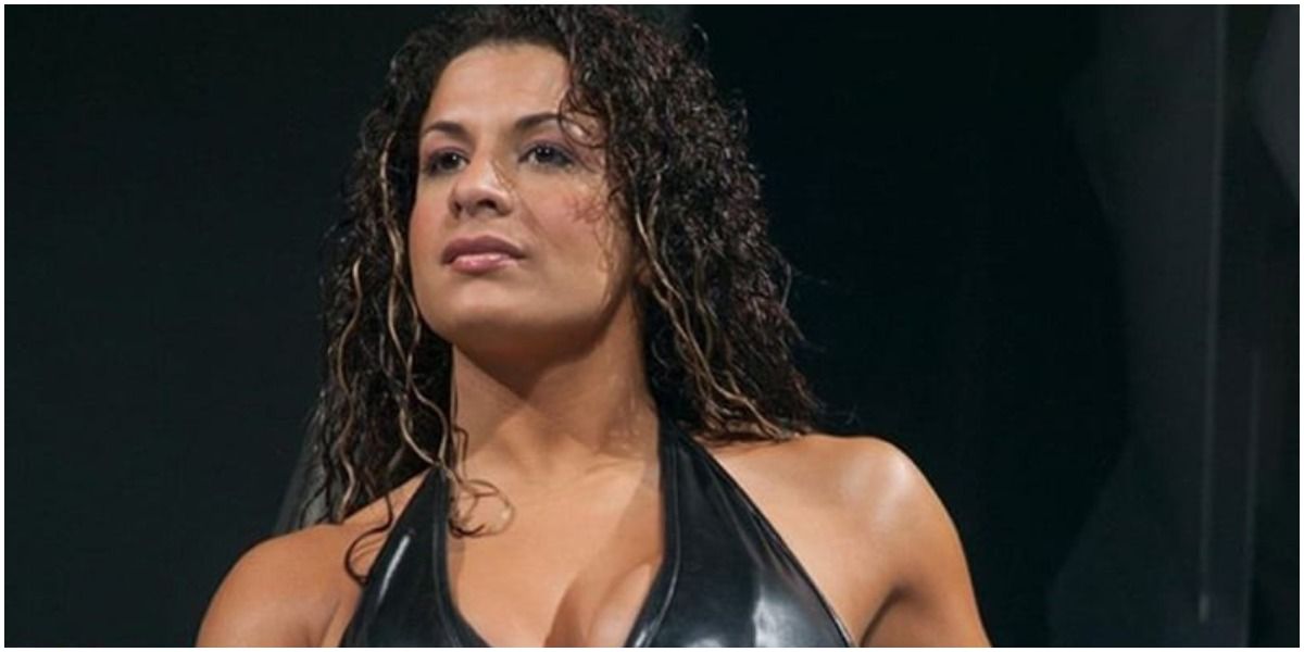WWE Nidia Looking Across The Ring
