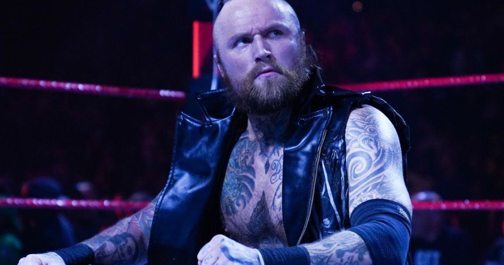 Aleister Black Sitting In A Raw Ring
