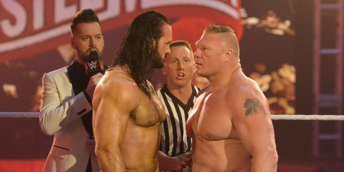 Drew McIntyre versus Brock Lesnar Wrestlemania 36