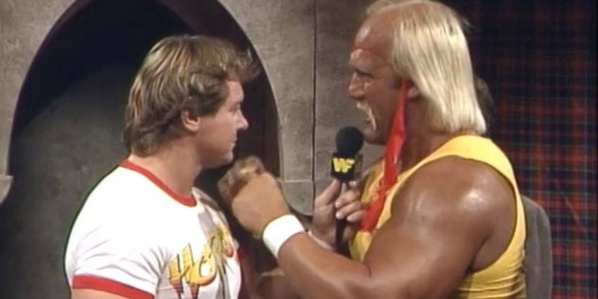 Hulk Hogan and Roddy Piper on Piper's Pit