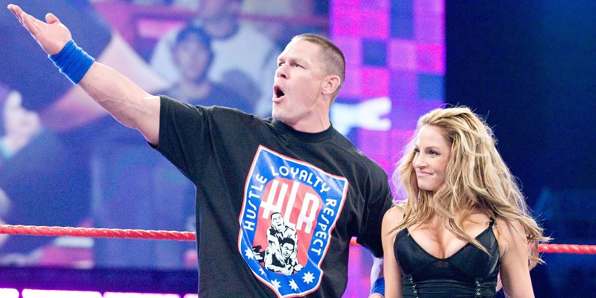 Trish Stratus and John Cena