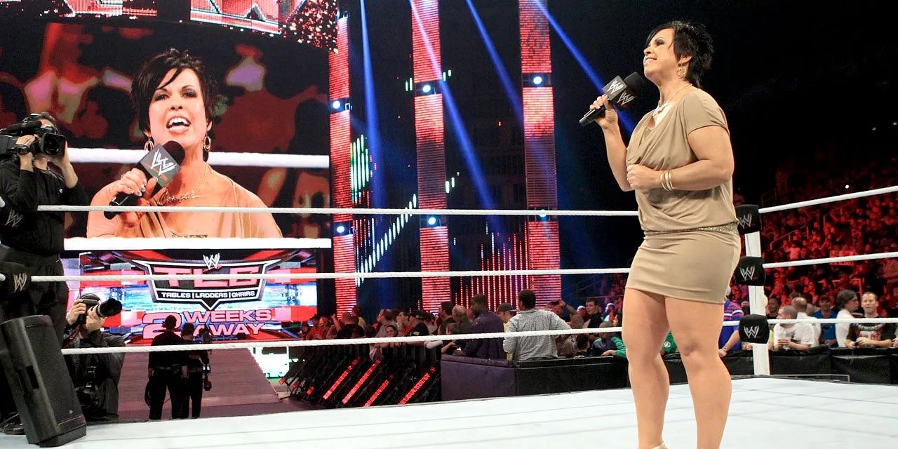 Vickie Guerrero on the mic