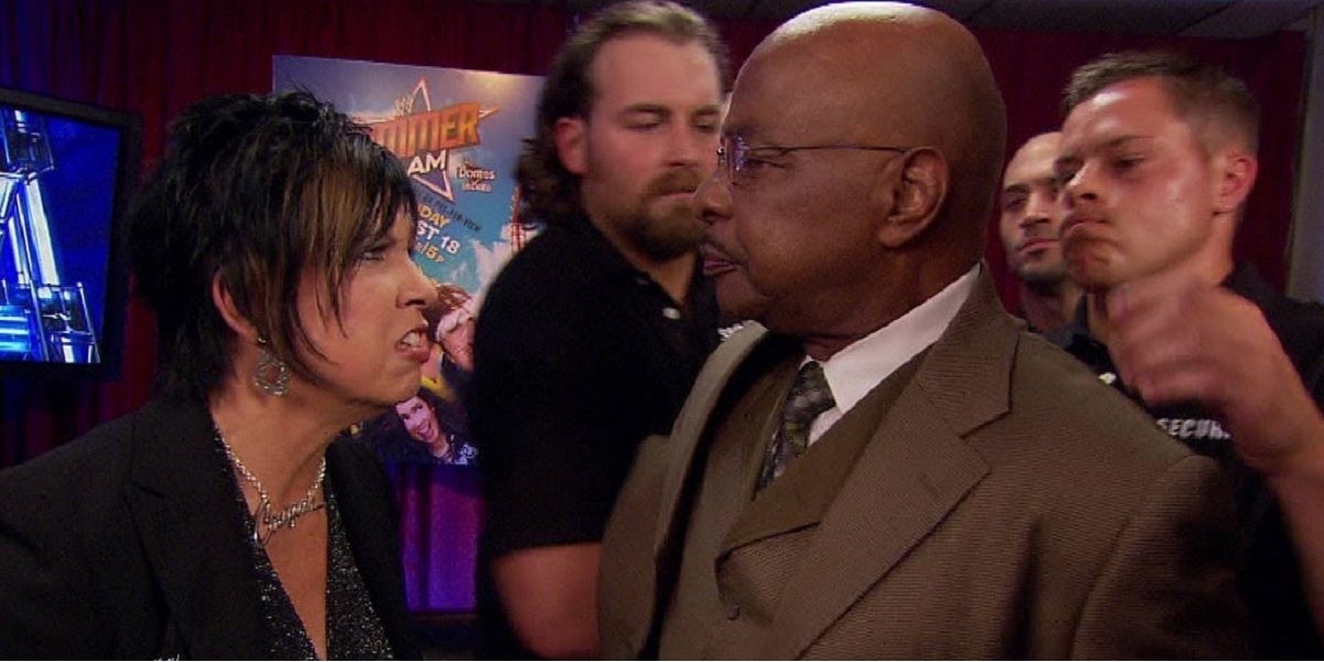 Vickie Guerrero and Teddy Long