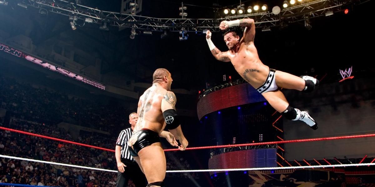 CM Punk v Batista The Great American Bash 2008 Cropped