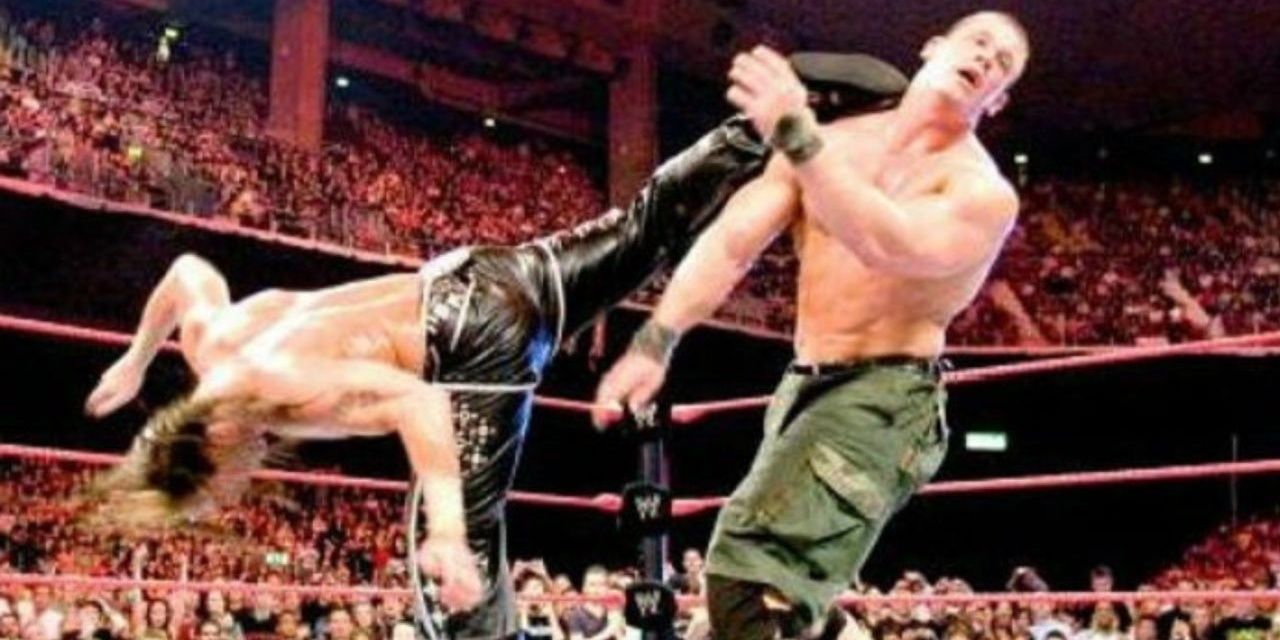 Shawn Michaels Superkicks John Cena