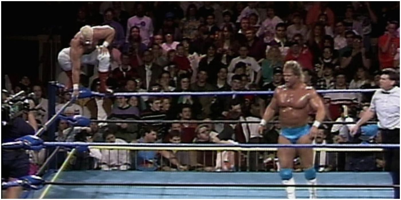 Sting vs Lex Luger at Superbrawl II.