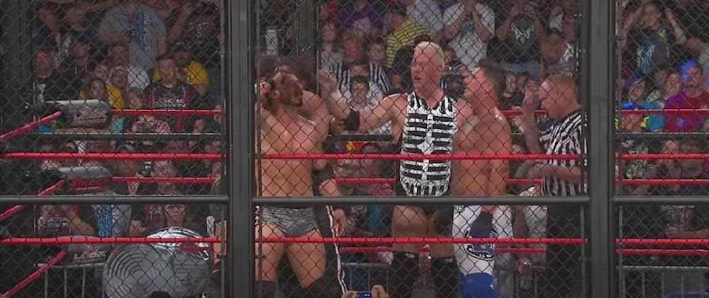 TNA Lockdown 2012: AJ Styles and Team Garett beat Team Eric Bischoff