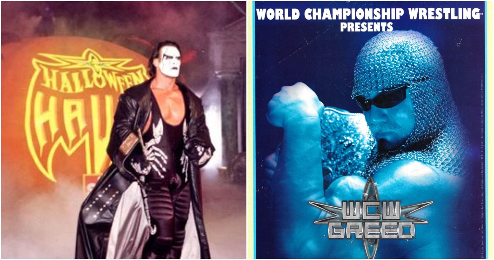 pro wrestling ppv posters wcw greed