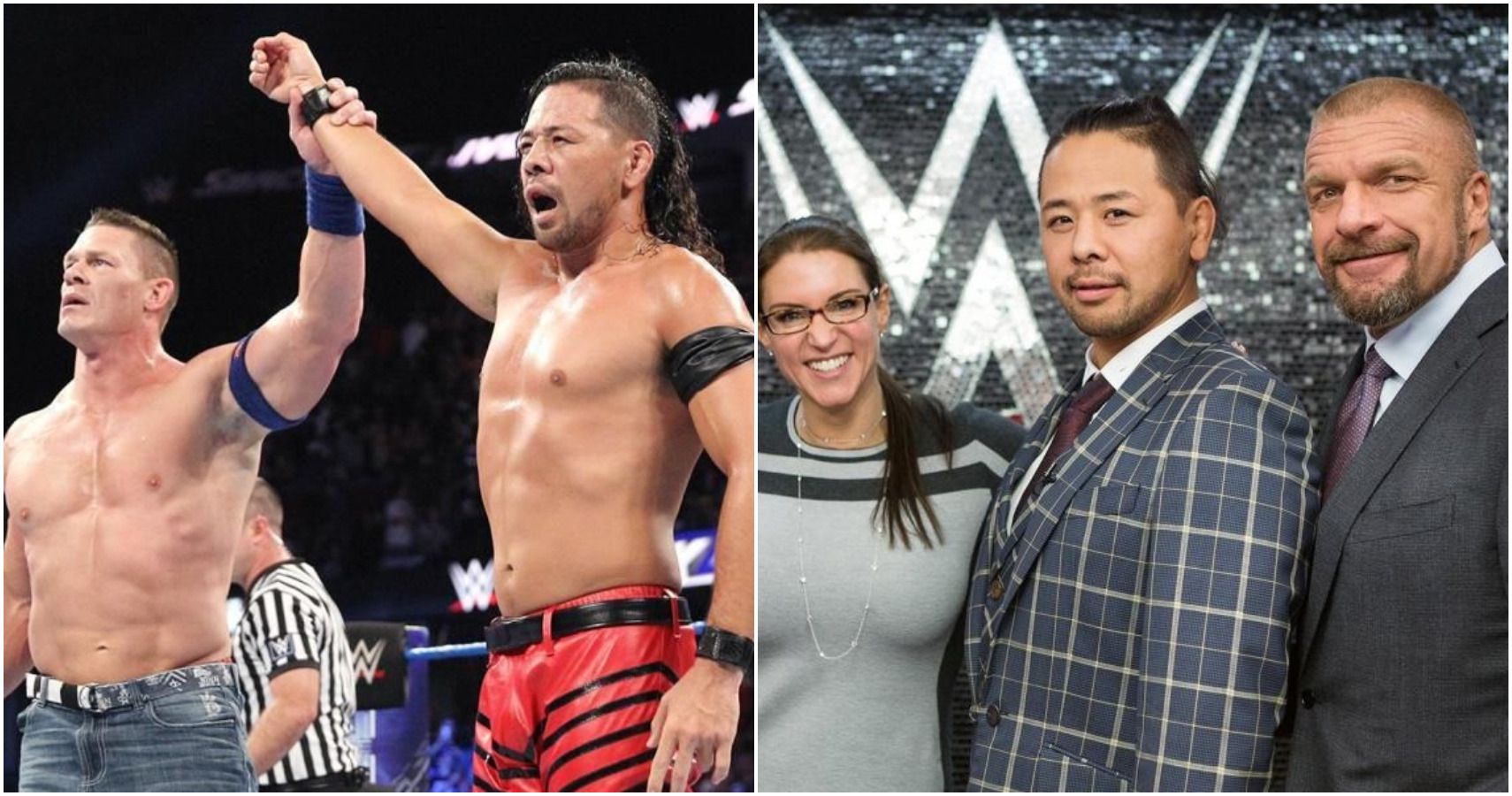 Shinsuke Nakamura celebrates the United States of Nak-America