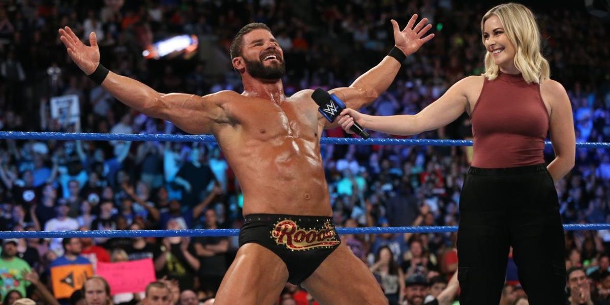 Bobby Roode and Renee Young