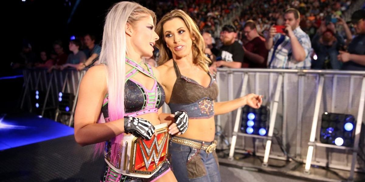 Alexa Bliss and Mickie James as a team