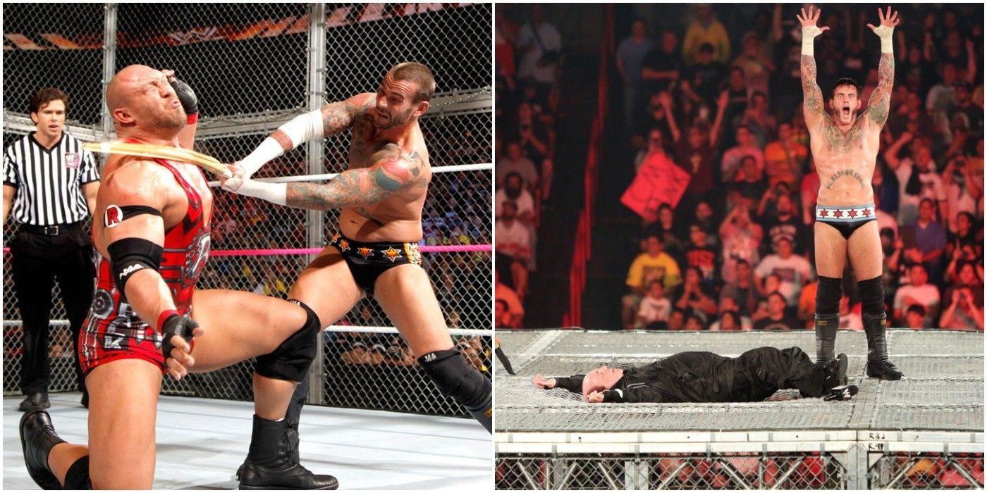 Cm Punk Vs. Ryback &amp; Paul Heyman- Hlell In A Cell
