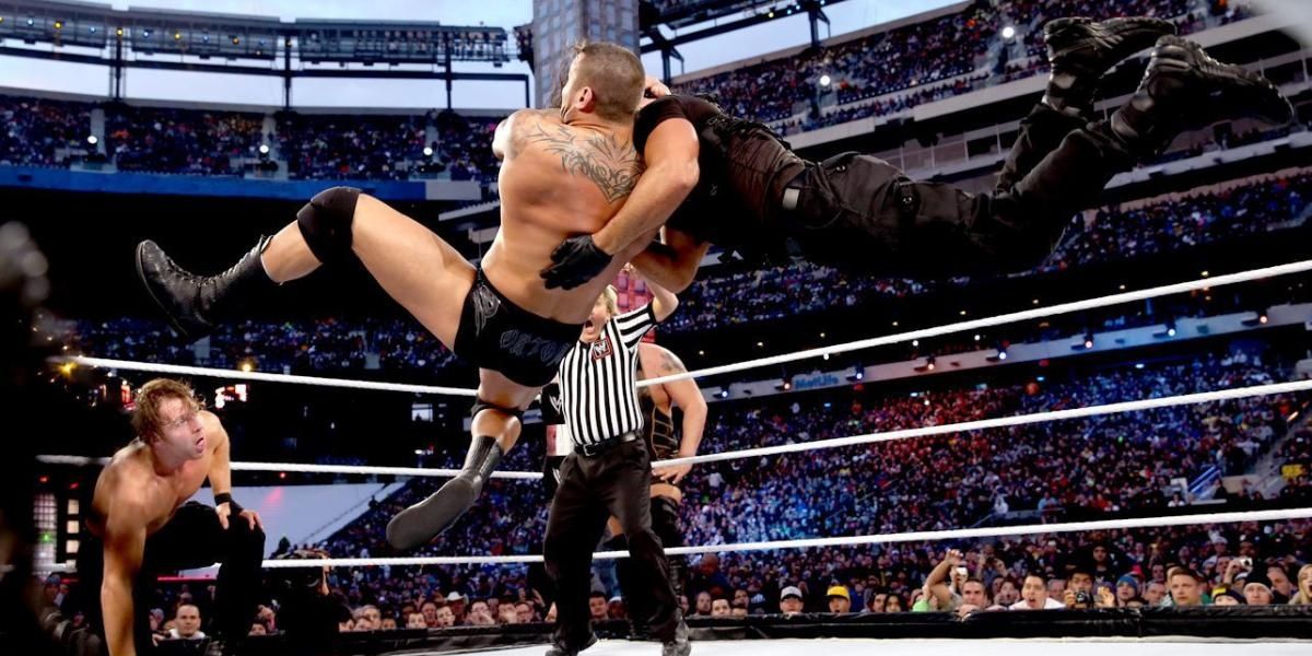 Randy Orton, Big Show and Sheamus v The Shield WrestleMania 29 Cropped