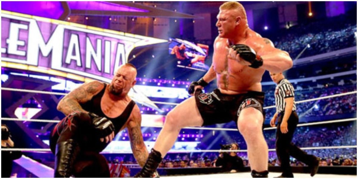 Borck Lesnar vs Undertaker Wrestlemania