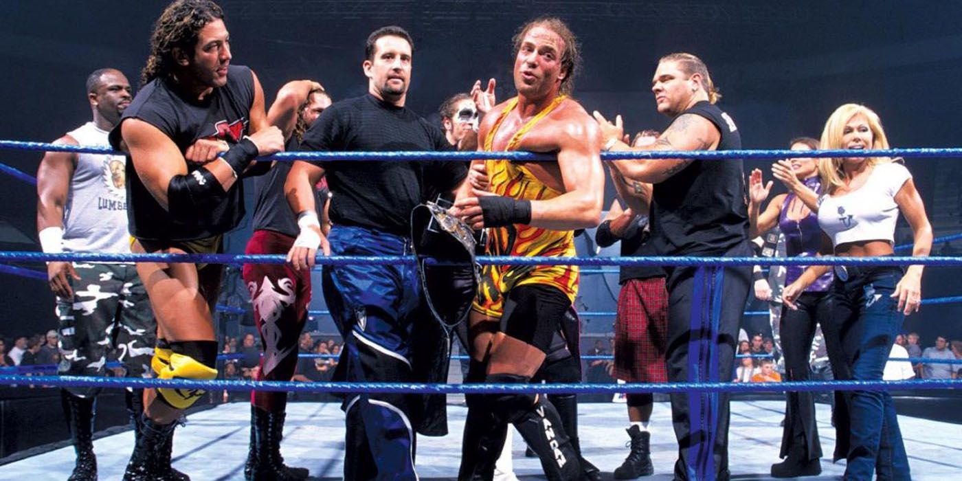 Team WCW and ECW during the Invasion angle.