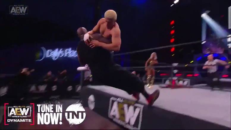 WATCH: Cody Rhodes Puts Shaq Through A Table On Dynamite