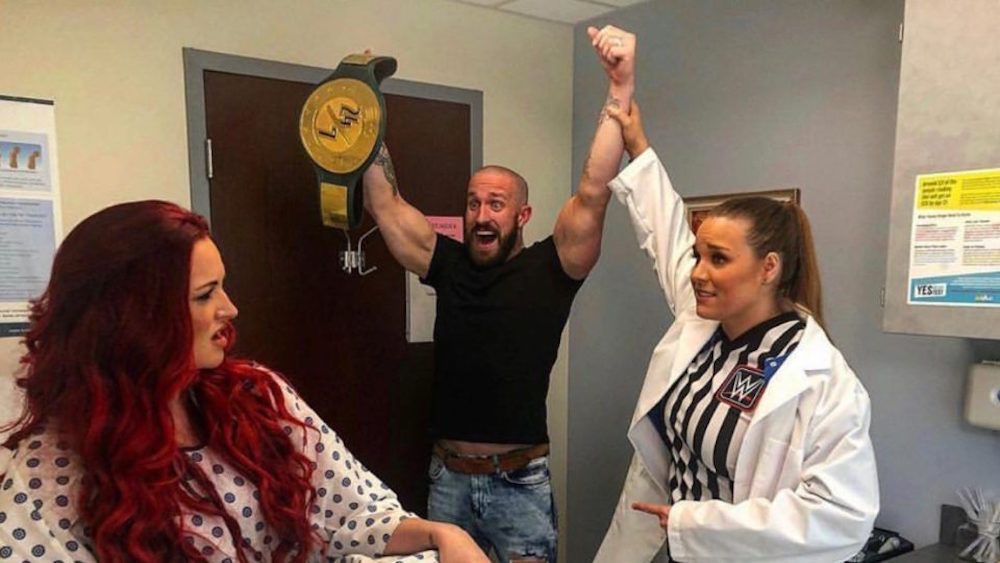 Mike Kanellis wins the 24/7 Title from Maria Kanellis at a Gynecologist Office