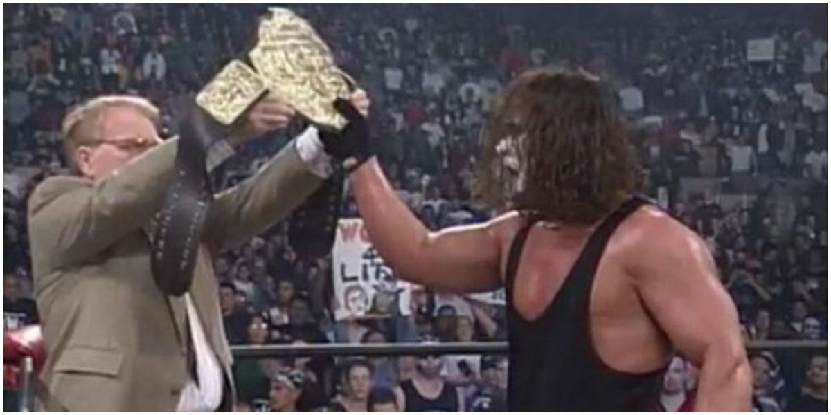 WCW JJ Dillon Awarding Sting The Heavyweight Title