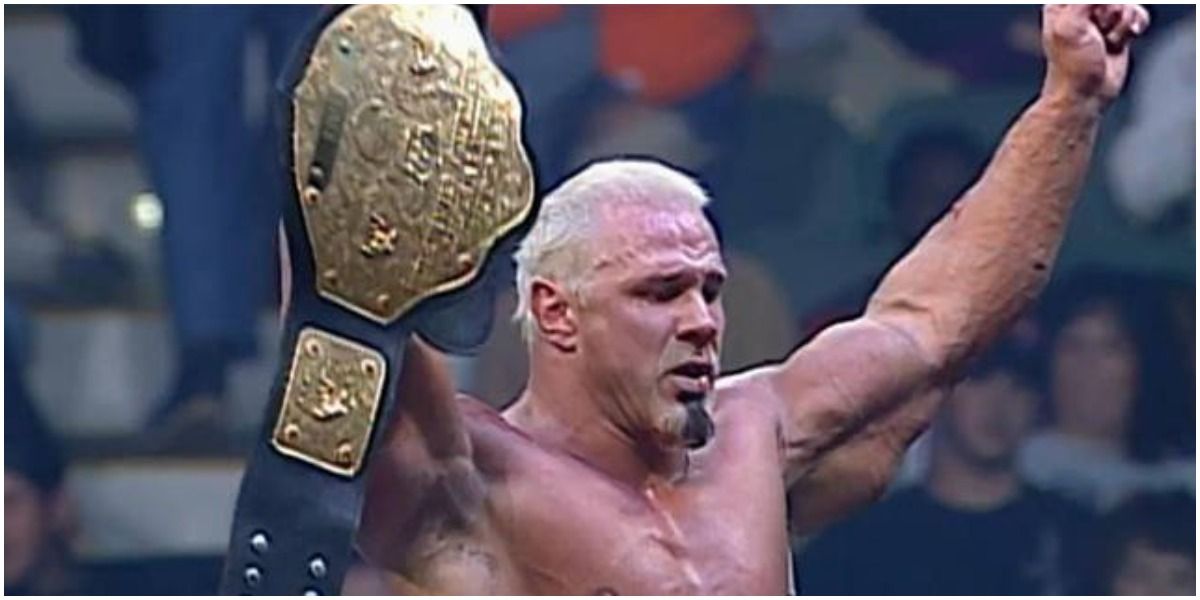 WCW Scott Steiner Holding The World Championship