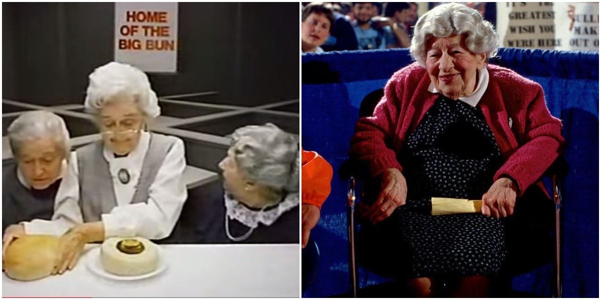 Clara Peller In Wendy's Commercial And At WrestleMania