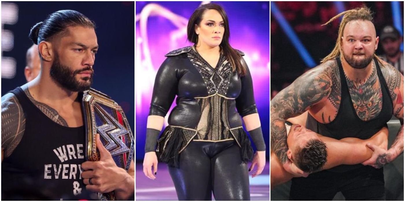 Roman Reigns, Nia Jax, Bray Wyatt