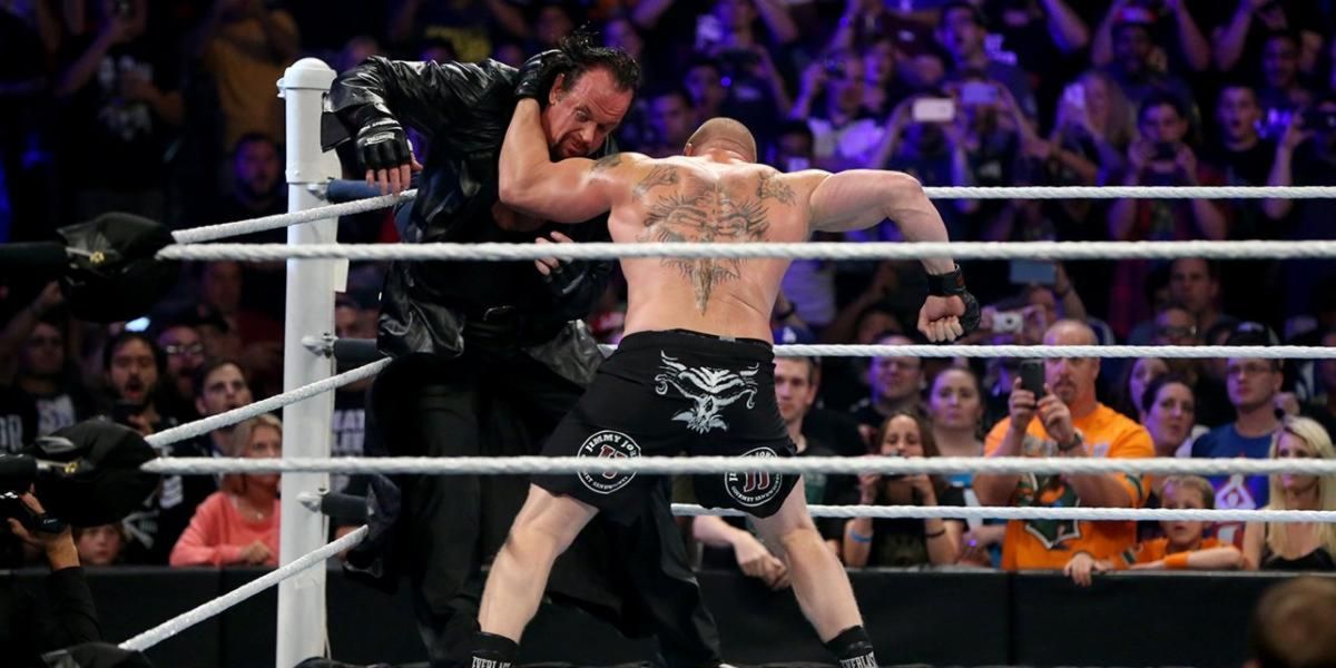 undertaker vs brock lesnar
