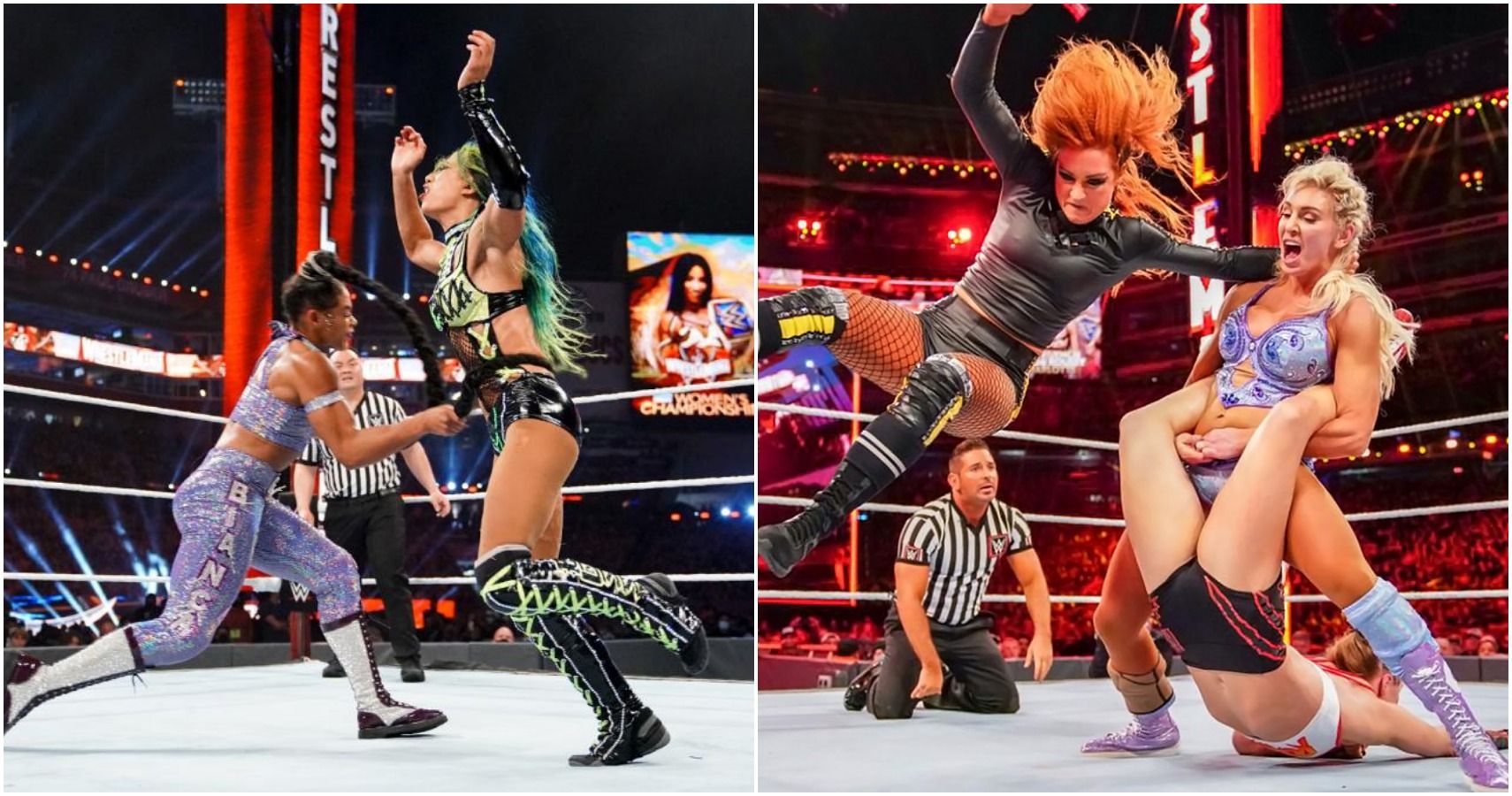 Why Bianca vs. Sasha Was The Best Women's Main Event (& Why Becky vs. Ronda vs. Charlotte Was Better) Bianca Belair Sasha Banks Ronda Rousey Becky Lynch