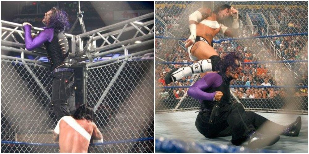 CM Punk Jeff Hardy Steel cage
