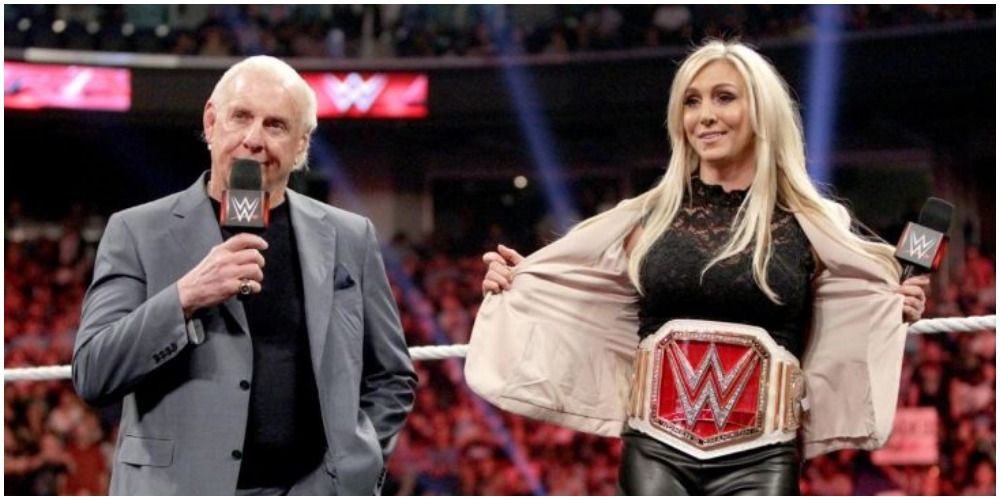 Ric Flair and Charlotte Flair together
