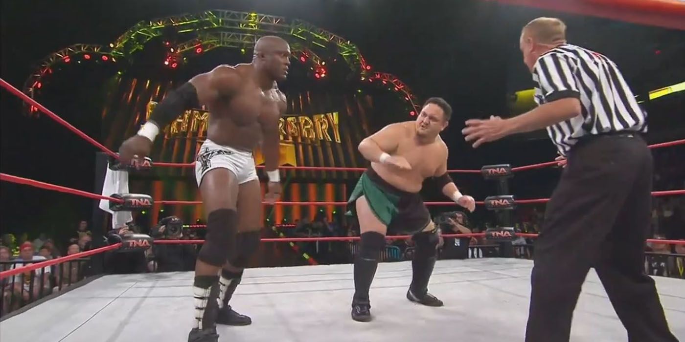 Samoa Joe vs Lashley
