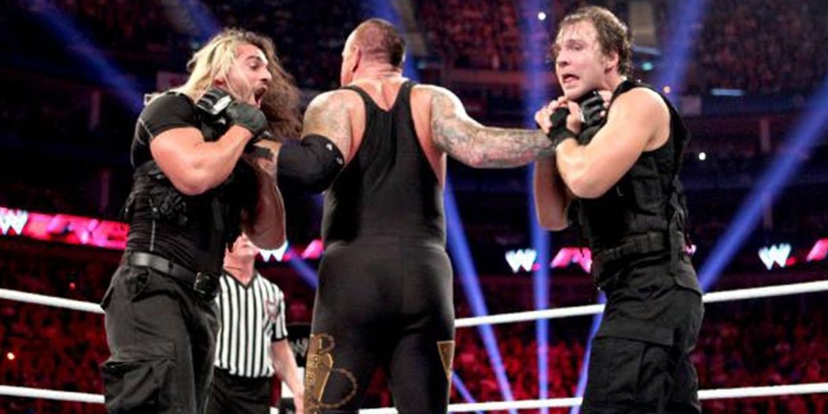 The Undertaker &amp; Team Hell No vs. The Shield (4/22/13)